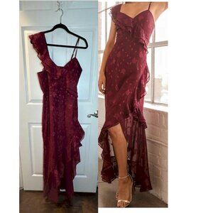 Lulu's Burgundy Maxi Dress